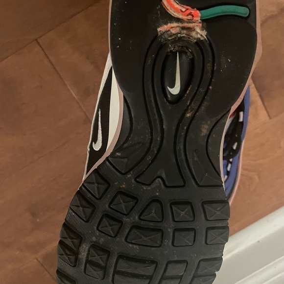 Nike Air Max 97 blue and white size 6.5y - Picture 6 of 6